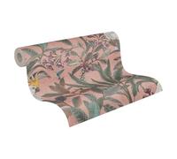 A.S. Création 397481 - Papier peint intissé - Motif jungle - Rose/vert/violet - 10,05 x 0,53 m - Pour salon - Fabriqué en Allemagne