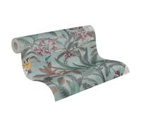 A.S. Création Papier peint intissé 397482 Motif jungle vert/bleu/rose 10,05 x 0,53 m