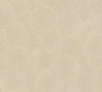 A.S. Création 790934 Papier peint intissé motif cercles beige orange - Papier peint ethnique uni 10,05 m x 0,53 m