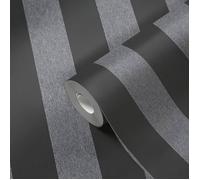 A.S. Creation Attractive 2 390294 Papier Peint Intissé Rayures 10.05 x 0.53 m Noir