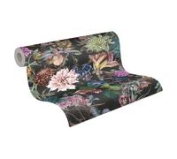 A.S. Création Blumentapete 381757 Papier peint non-tissé pour cuisine Motif floral Noir foncé 10,05 x 0,53 m