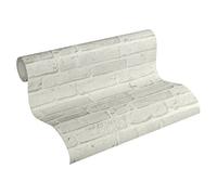 A.S. Création Brique Elements Papier peint intissé 10.05 m x 0.53 m Gris Fabriqué en Allemagne 355814 35581-4