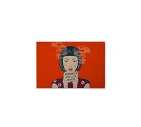 A.S. Création DD132100 Asiatique Toile murale orange rouge 75 x 50 cm