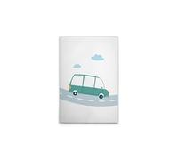 A.S. Création DD132507 Impression sur toile pour chambre d'enfant Motif voitures Blanc/vert 50 x 75 cm