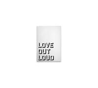 A.S. Création DD133082 Love Out Loud Tableau mural en blanc Noir 40 x 60 cm