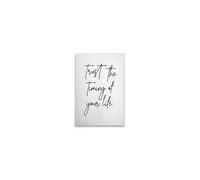 A.S. Création DD133122 Trust The Timing Of Life Tableau mural en blanc noir 40 x 60 cm