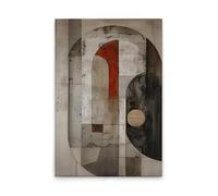 A.S. Création DD133223 Impression sur toile Motif formes abstraites Beige Noir 80 x 120 cm