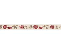 A.S. Création Frise murale autocollant Stick Ups beige brun rouge 5,00 m x 0,05 m 282019
