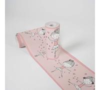 A.S. Création Frise Papier Peint Adhesive Lovely Kids Dancing Ballerina Frise Papier peint adhesive 5.00 m x 0.155 m Rosé Fabriqué en Allemagne 403722 403722
