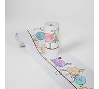 A.S. Création Frise Papier Peint Adhesive Lovely Kids Funny Birds Frise Papier peint adhesive 5.00 m x 0.155 m Multicolore Bleu Violet Fabriqué en Allemagne 403724 403724