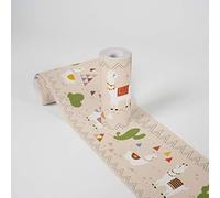 A.S. Création Frise Papier Peint Adhesive Lovely Kids Relaxed Lamas Frise Papier peint adhesive 5.00 m x 0.155 m Beige Vert Rouge Fabriqué en Allemagne 403728 403728