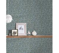 A.S. Creation Jungle Chic 377063 Papier peint intissé Bois 0.53 m x 10.05 Bleu