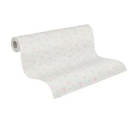 A.S. Création Blümchen Maison Charme 390672 Papier peint intissé Motif floral Gris Rose Blanc 10,05 m x 0,53 m Fabriqué en Allemagne