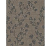 A.S. Création Nara 387472 Papier peint intissé Motif floral Gris noir 10,05 m x 0,53 m Fabriqué en Allemagne