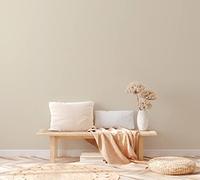 A.S. Création Natural Living 376031 Papier peint uni durable en non-tissé Beige Structure textile Crème 10,05 x 0,53 m Fabriqué en Allemagne