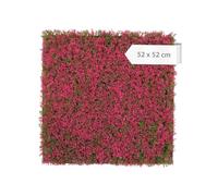 A.S. Création Panneau mural végétal design - Pink Grass, 52 × 52 cm | Panneau végétal design aspect graminées - sans entretien, densément planté, pour salon et bureau, rose