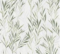 A.S. Création papier peint à fleurs Flavour floral papier peint intissé vert blanc 10,05 m x 0,53 m