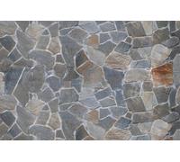A.S. Création Papier peint Brick Wall 3,75 m x 2,50 m - WALLLOVE Papier peint pierre gris en gris, marron colle incluse - DD129584