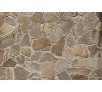 A.S. Création Papier peint Brown Stones 3,75 m x 2,50 m - WALLLOVE Papier peint Mur de pierres en marron colle comprise - DD129585