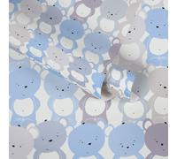 A.S. Creation papier peint chambre enfants Little Love intissé bleu gris blanc