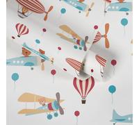 A.S. Creation papier peint chambre enfants Little Love intissé multicolore rouge bleu beige blanc