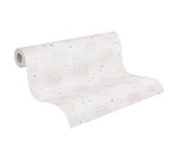 Livingwalls Papier peint intissé chambre enfant Lilly & Luis 771393 Beige cercles 10,05 m x 0,53 m