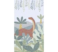 A.S. Création papier peint intissé à motif pour enfants en bleu, multicolore, vert - papier peint dinosaures 8,80 x 0,53 m - 770621