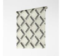 A.S. Création papier peint intissé avec logo Versace en gris, noir, blanc - papier peint design luxueux 10,05 m x 0,70 m - 791333