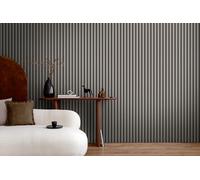 Papier Peint intissé 786284 Gris Noir 50e anniversaire AS Panneau Acoustique Bois A.S. Creation