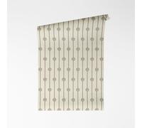 A.S. Création papier peint intissé avec rayures et tête de Méduse en blanc, noir, métallisé - papier peint baroque luxueux avec effet métallique 10,05 m x 0,70 m - 791735