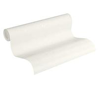 A.S. Création papier peint intissé Blooming papier peint uni 10,05 m x 0,53 m blanc 224040 2240-40