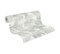 A.S. Création papier peint intissé New Walls Cosy & Relax papier peint effet jungle palmier 10,05 m x 0,53 m crème beige vert 373964 37396-4