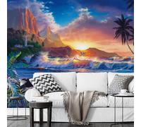 A.S. Création Papier peint intissé Plage Hana's Gate DD118983 Palmiers Designwalls