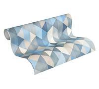 Livingwalls Papier peint intissé Trendwall 10,05 m x 0,53 m beige/bleu/gris Réf. 36786-3