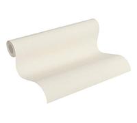 A.S. Création papier peint intissé Trendwall uni papier peint effet pailleté 10,05 m x 0,53 m métallisé blanc 372723 37272-3
