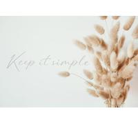 A.S. Création Papier peint Keep It Simple 3,75 m x 2,50 m - WALLLOVE Papier peint Nature en blanc, beige colle incluse- DD129613