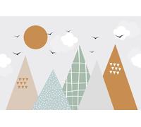 A.S. Création Papier peint Pampas Sky 3,75 m x 2,50 m - WALLLOVE Papier peint Nature en beige, bleu y compris colle - DD129604