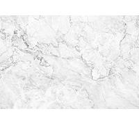 A.S. Création Papier peint photo gris blanc - mur en marbre imitation pierre décoration murale - papier peint intissé 3,84 x 2,60m papier peint salon chambre à coucher