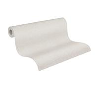 A.S. Création Papier Peint Uni Hygge Papier peint intissé - 10,05m x 0,53m - Beige Fabriqué en Allemagne par Livingwalls 363784 36378-4