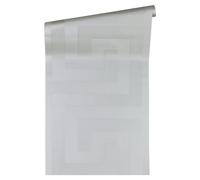 Versace papier peint géométrique Greek papier peint intissé argenté