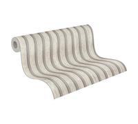 A.S. Création Papier peint intissé PintWalls II motif lambris imitation bois 0,53×10,05 m gris/crème