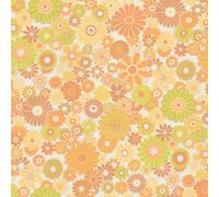 Papier peint intissé 39535-5 Retro Chic fleurs jaunes