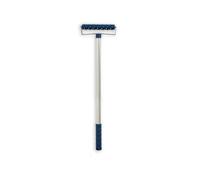 A.S. Création Rouleau hérisson Rouleau à médiators Rouleau à ongles pour percer du papier peint, extensible, réglable en hauteur, bleu, argent, 909012