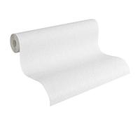 A.S. Création stuktu rpro fil Papier peint Simply White Papier peint 10,05 x 0,53 m Blanc fabriqué en Allemagne 282910 2829-10