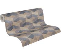 A.S. Creation Titanium 3 | 382022 | Papier peint intissé 3D | 0,53 m x 10,05 m | Beige
