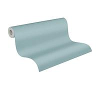 A.S. Création Trendwall 379726 37972-6 Papier peint intissé uni Bleu vert Fabriqué en Allemagne 10,05 m x 0,53 m