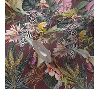 A.S. Création WTD 381765 Papier peint non-tissé Motif jungle Rouge foncé Vert 10,05 x 0,53 m Fabriqué en Allemagne