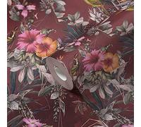 A.S. Création WTD 381785 Papier peint intissé Motif fleurs Rouge/vert 10,05 x 0,53 m