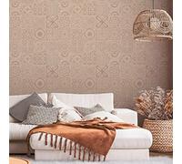 A.S. Création WTD 389213 Papier peint intissé Motif carreaux vintage Rose/crème 10,05 x 0,53 m