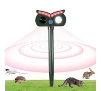 à ultrasons pour animaux - solaire à ultrasons pour | Dispositif d'avertissement en forme de hibou IPX4 étanche pour maison, voiture, pelouse, piscine, parterre de fleurs